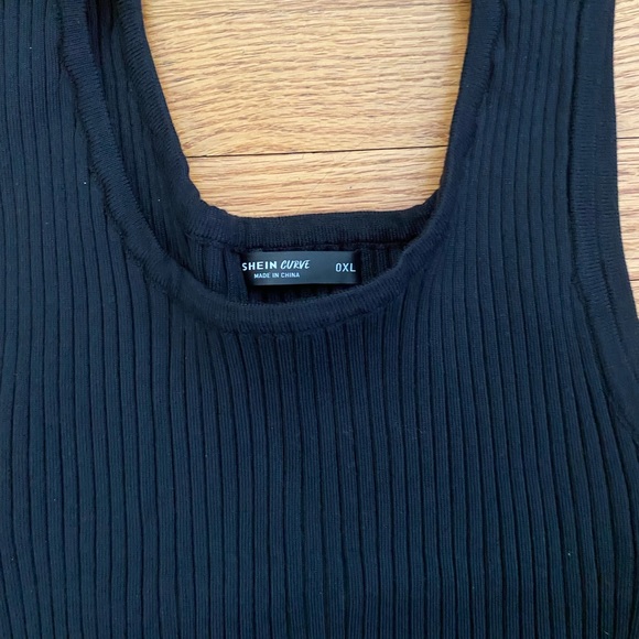 NWOT Shein two piece ribbed cropped sweater with tank, 0XL (12) - Picture 4 of 12